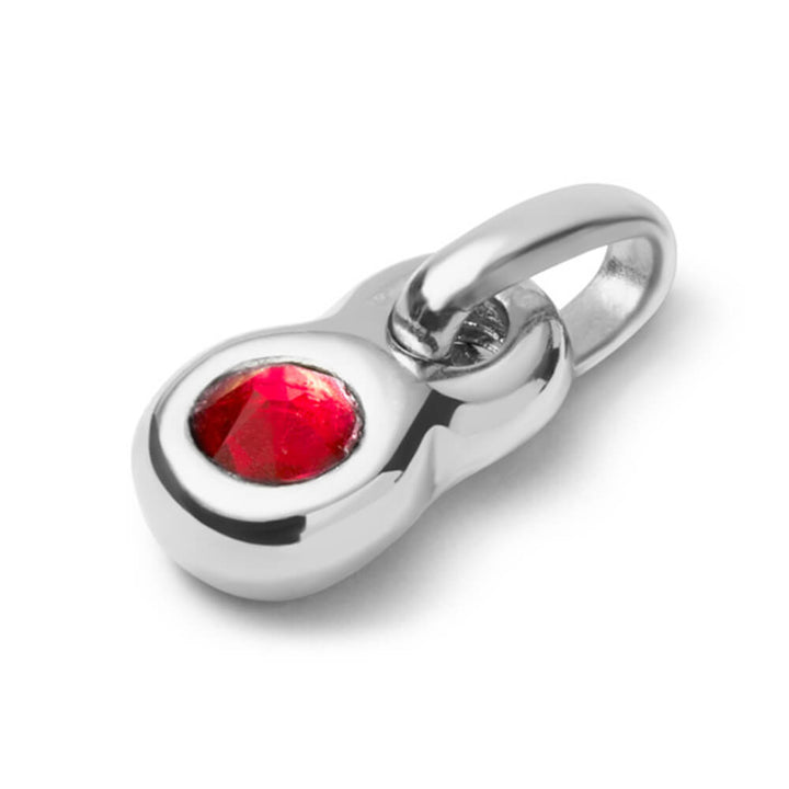 UNOde50 Sterling Silver - Plated Blue Crystal Round Shaped Charm - MococoUNOde50CHA0180MTLRSA0UCharms