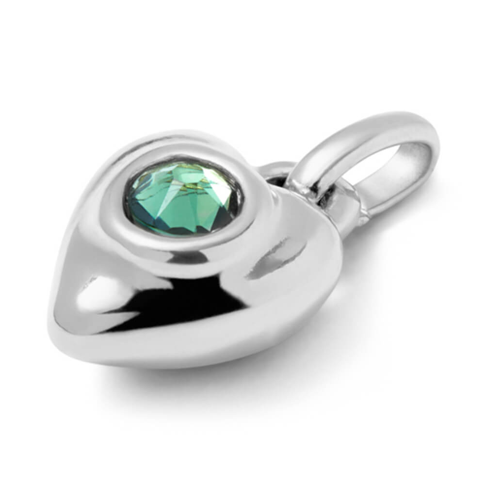 UNOde50 Sterling Silver - Plated Blue Pearl / Crystal Charm - MococoUNOde50Charms