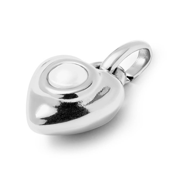 UNOde50 Sterling Silver - Plated Blue Pearl / Crystal Charm - MococoUNOde50Charms