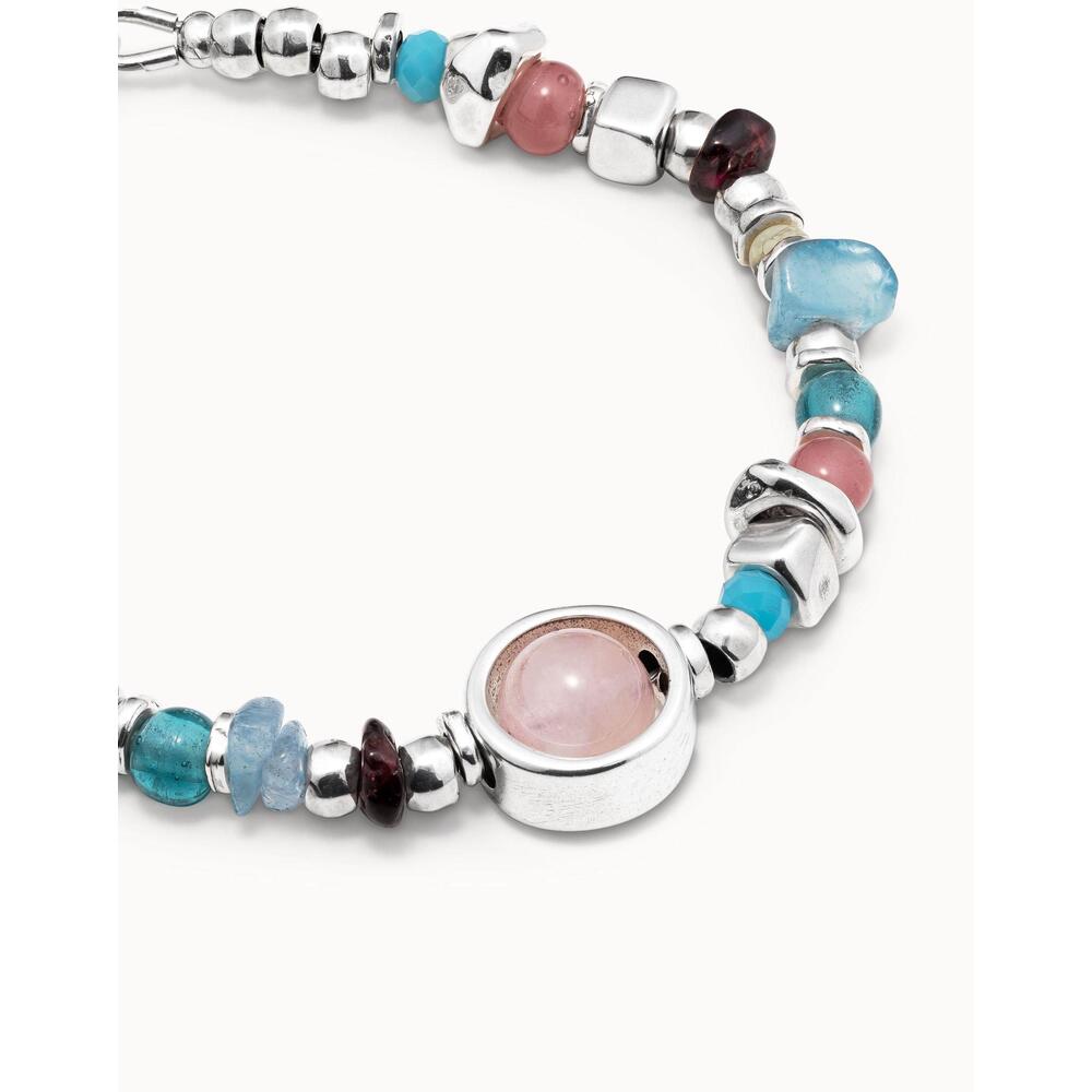 UNOde50 Sterling Silver - Plated Bracelet With Stones And Crystals - MococoUNOde50PUL1848MCLMTLBracelet
