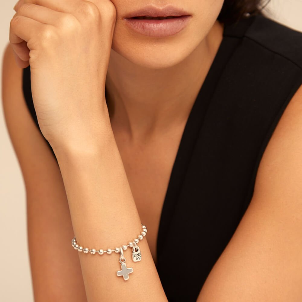 UNOde50 Sterling Silver - Plated Cross Charm - MococoUNOde50CHA0085MTL0000UCharms