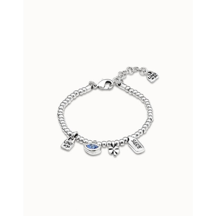 UNOde50 Sterling Silver - Plated Crystal Charm Bracelet - MococoUNOde50PUL2255AZUMTL0M8435302474235Bracelet