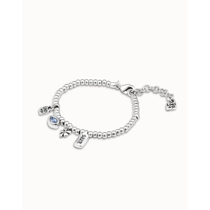 UNOde50 Sterling Silver - Plated Crystal Charm Bracelet - MococoUNOde50PUL2255AZUMTL0M8435302474235Bracelet