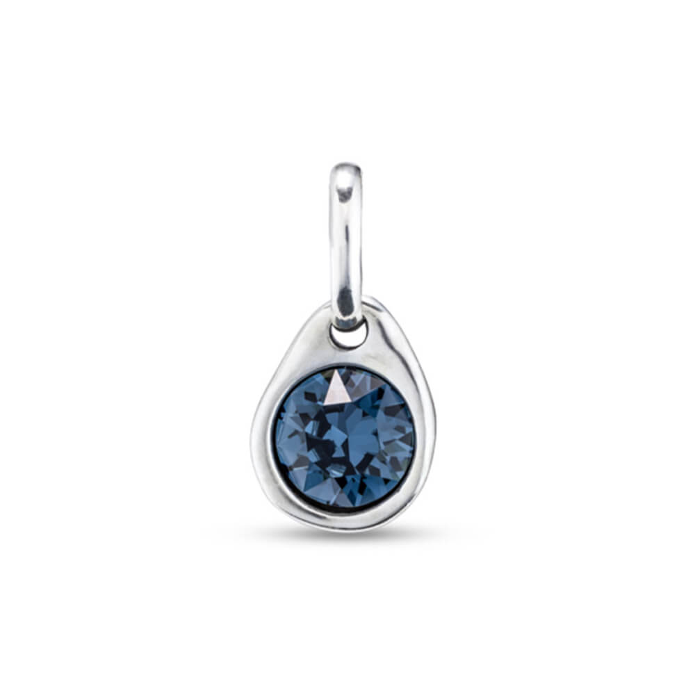 UNOde50 Sterling Silver - Plated Crystal Circular Charm - MococoUNOde50CHA0210AZUMTL0UCharms