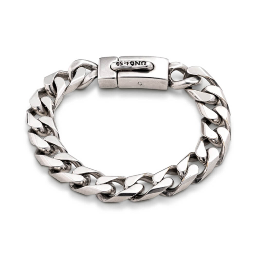 UNOde50 Sterling Silver - Plated Cuban Curb Chain Bracelet - MococoUNOde50PUL2269MTL0000MBracelets
