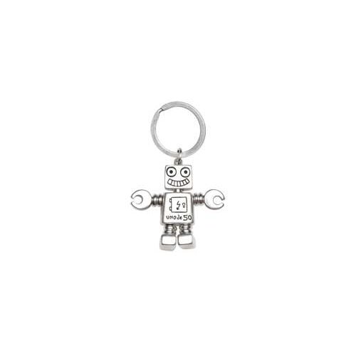 UNOde50 Sterling Silver - Plated Engraved Robot and Logo Key - Ring - MococoUNOde50LLA0169MTL0000UKeychains