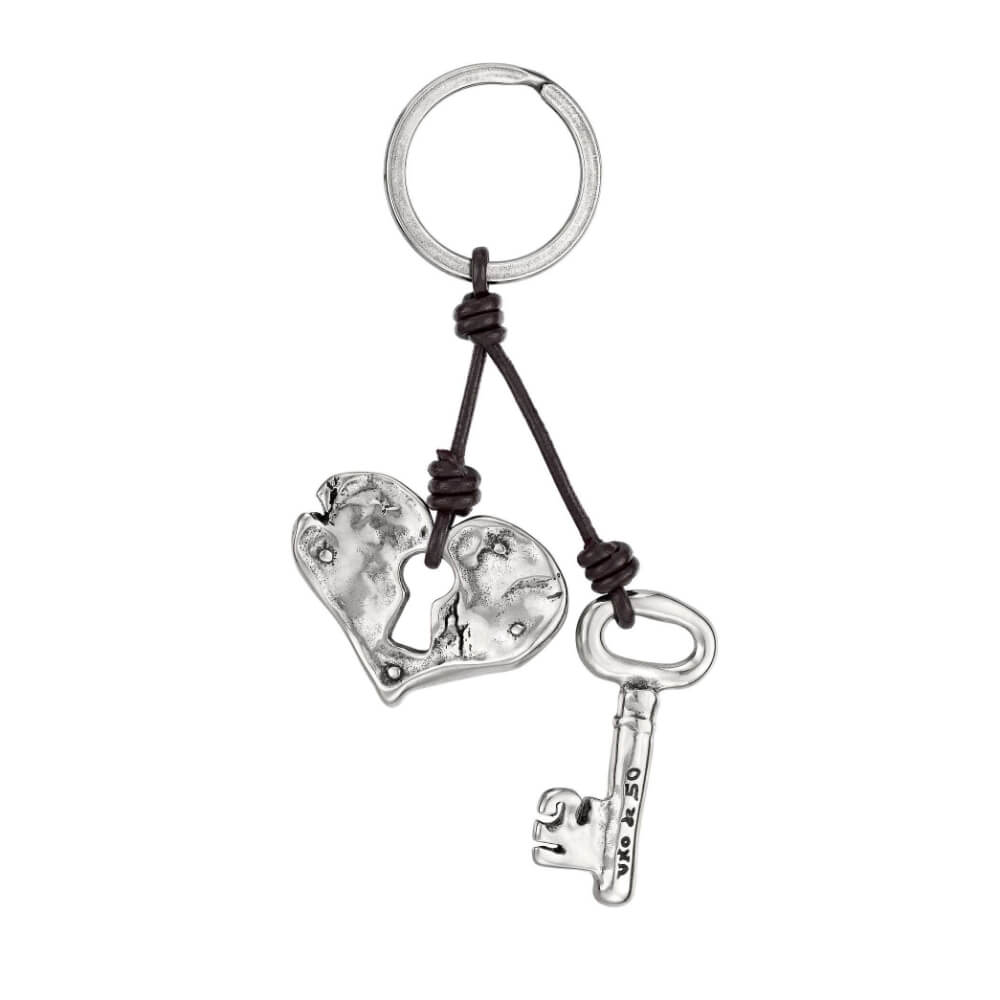 UNOde50 Sterling Silver - Plated Heart Key - Ring - MococoUNOde50LLA0187MTLMAR0UKeychains