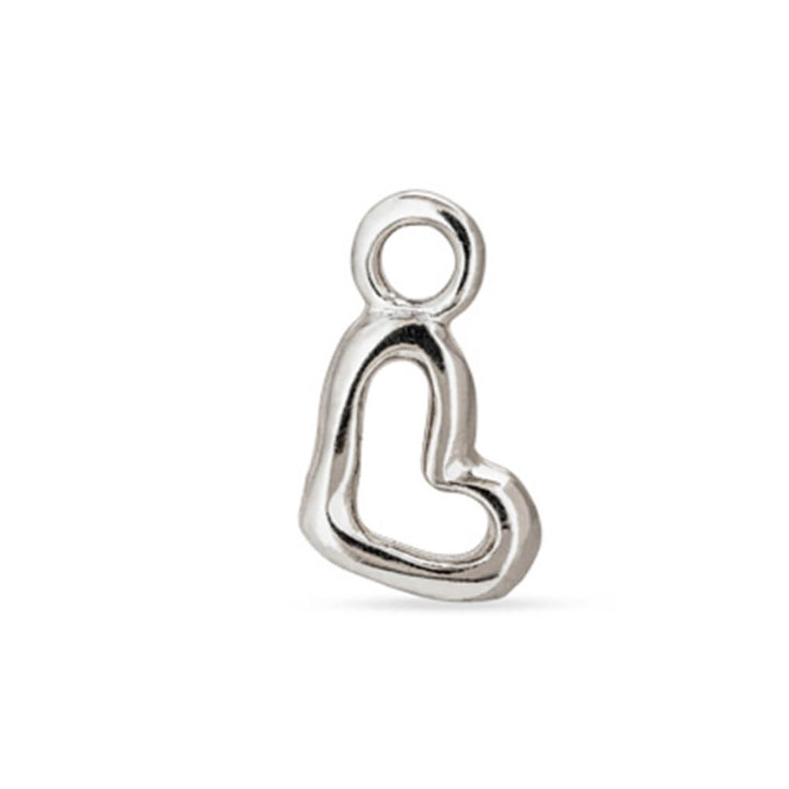 UNOde50 Sterling Silver - Plated Heart Piercing Charm - MococoUNOde50CHP0034MTL0000UCharms