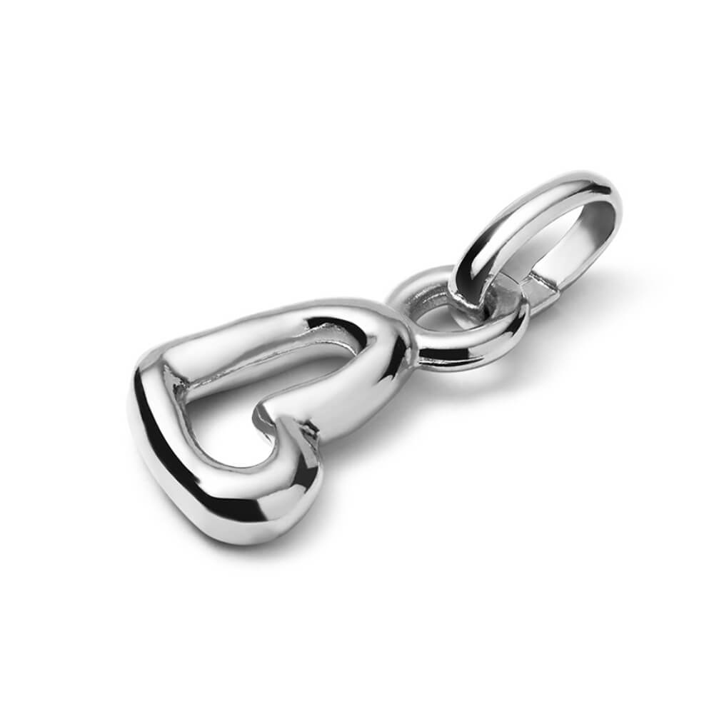 UNOde50 Sterling Silver - Plated Heart - Shaped Charm - MococoUNOde50CHA0253MTL0000UCharms