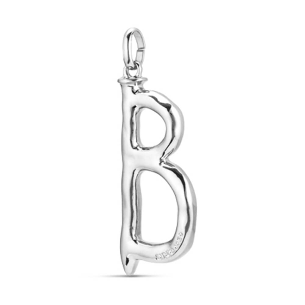 UNOde50 Sterling Silver - Plated Letter B Pendant - MococoUNOde50CHA0002MTL0000UCharms