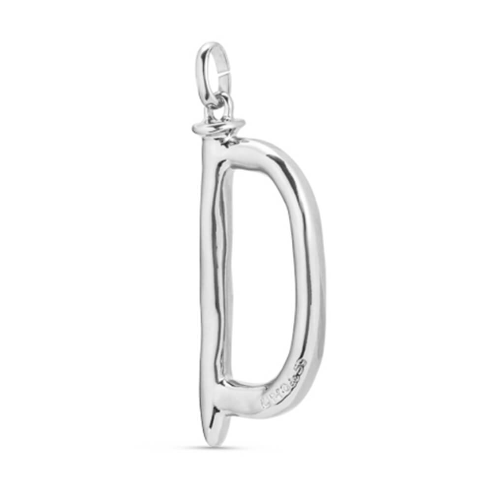 UNOde50 Sterling Silver - Plated Letter D Pendant - MococoUNOde50CHA0004MTL0000UCharms