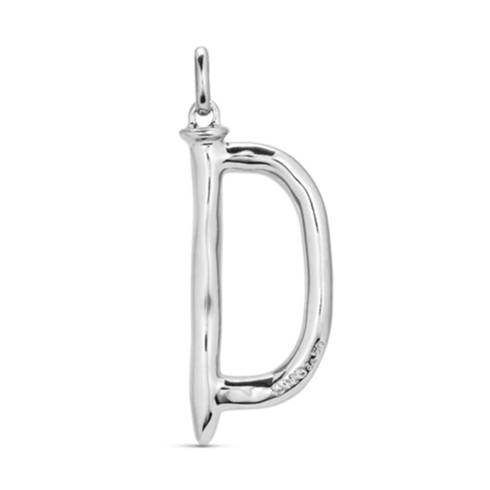 UNOde50 Sterling Silver - Plated Letter D Pendant - MococoUNOde50CHA0004MTL0000UCharms