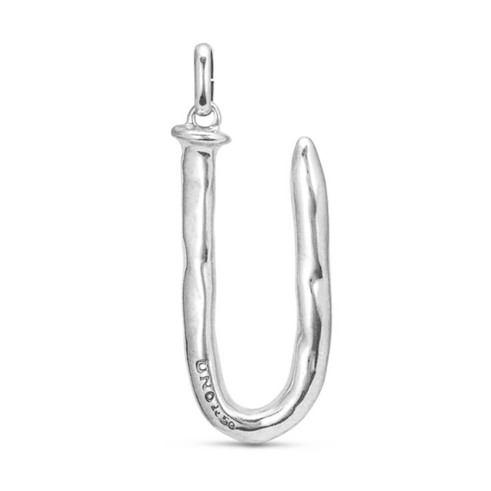 UNOde50 Sterling Silver - Plated Letter U Pendant - MococoUNOde50CHA0021MTL0000UCharms
