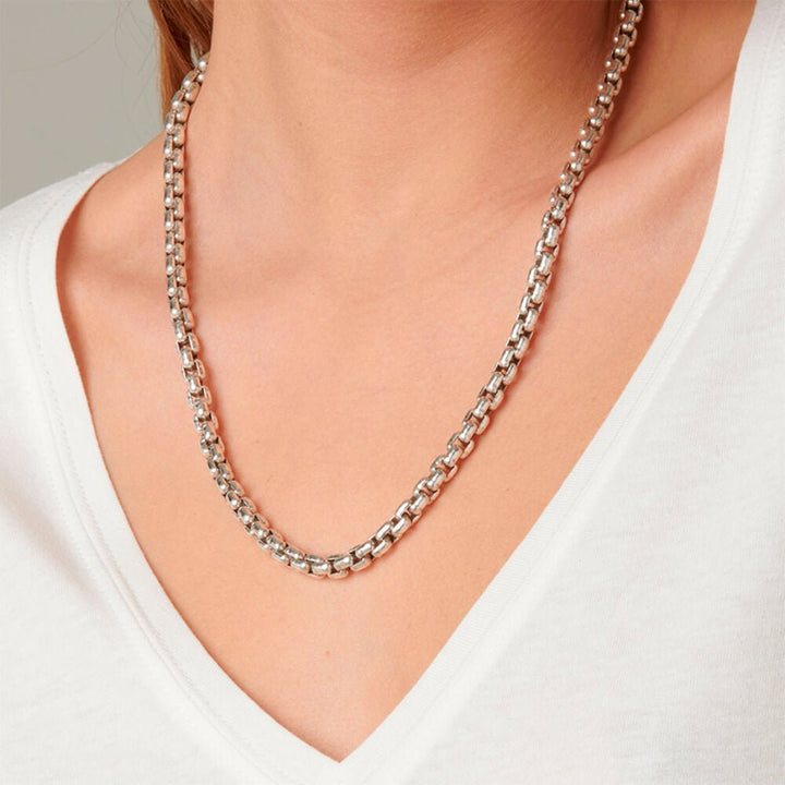 UNOde50 Sterling Silver - Plated Link Necklace - MococoUNOde50COL1429MTL0000UNecklaces