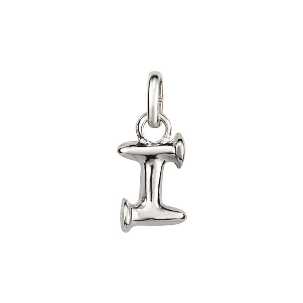 UNOde50 Sterling Silver - Plated Small Letter I Charm - MococoUNOde50CHA0281MTL0000UCharms