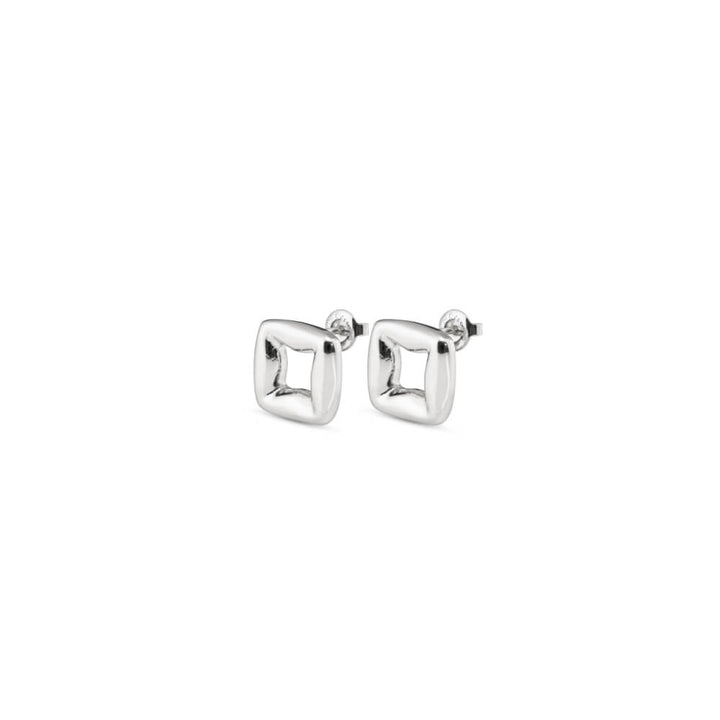 UNOde50 Sterling Silver - Plated Small Link Shaped Earrings - MococoUNOde50PEN0844MTL0000UEarrings