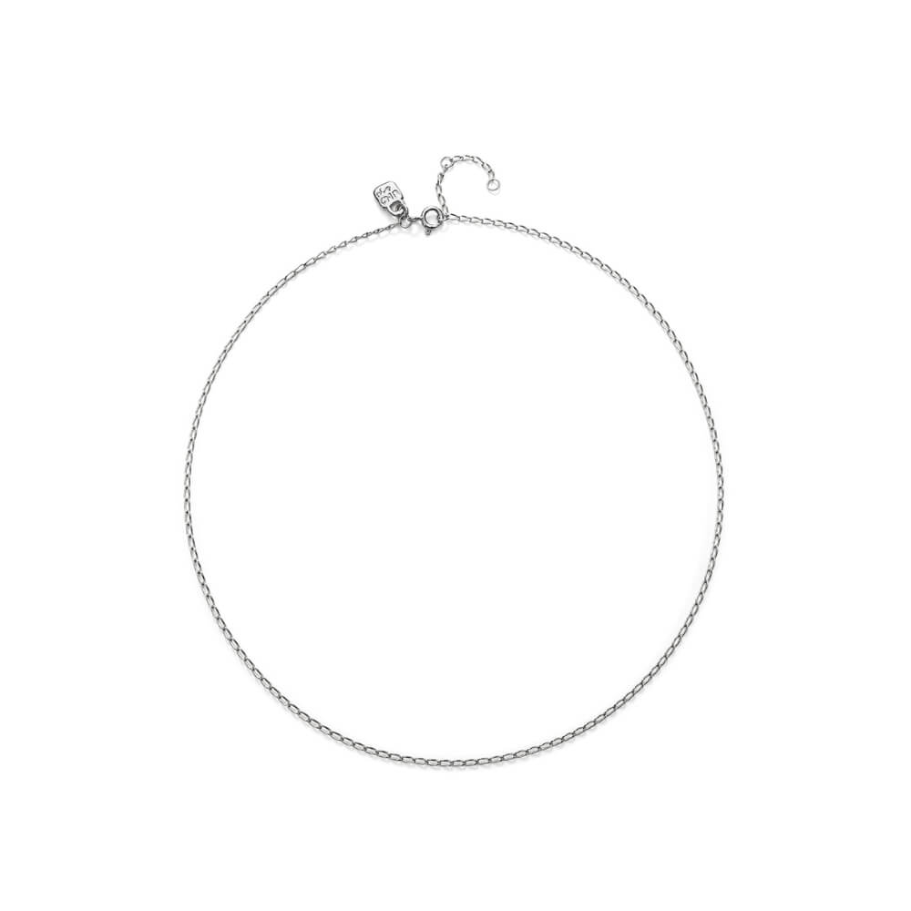UNOde50 Sterling Silver - Plated Small Link Short Chain - MococoUNOde50COL1972MTL0000SNecklaces