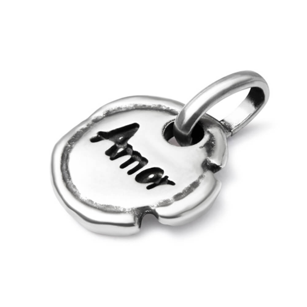 UNOde50 Sterling Silver - Plated The Word "Love" Charm - MococoUNOde50CHA0250MTL0000UCharms