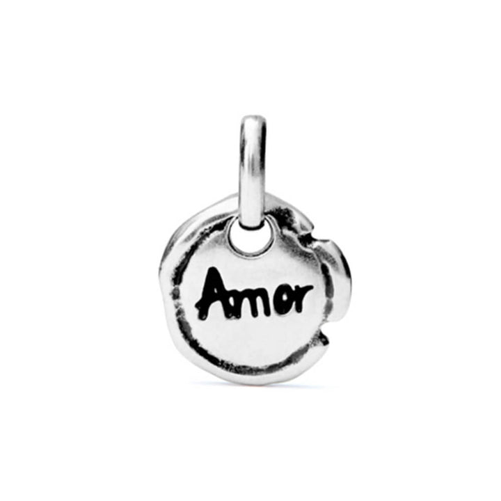 UNOde50 Sterling Silver - Plated The Word "Love" Charm - MococoUNOde50CHA0250MTL0000UCharms
