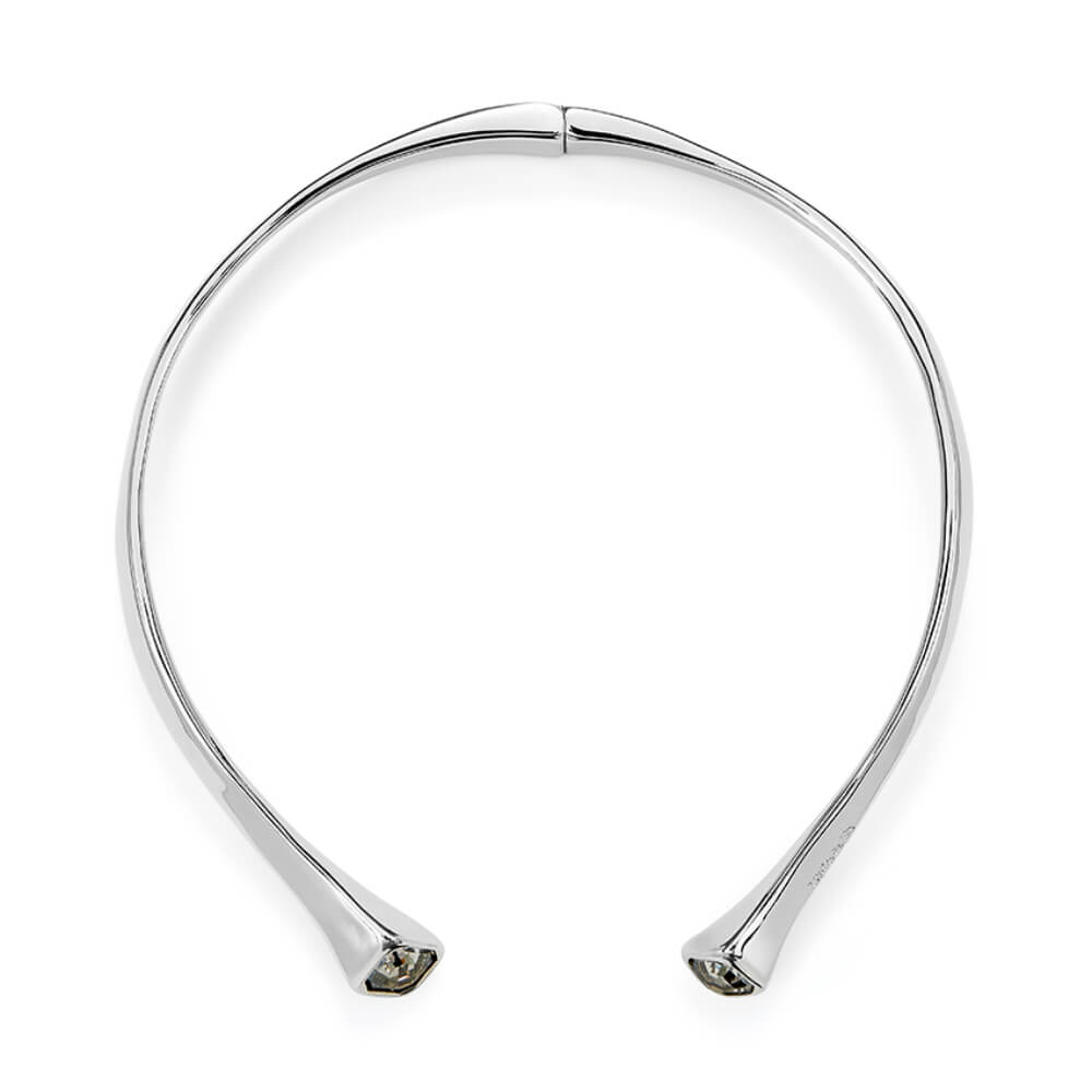 UNOde50 Sterling Silver - Plated White Crystal Necklace - MococoUNOde50COL1953BLNMTL0UNecklaces