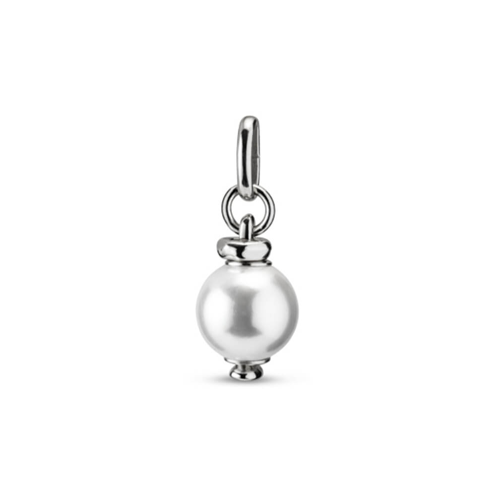 UNOde50 Sterling Silver - Plated White Pearl Charm - MococoUNOde50CHA0080BPLMTL0UCharms