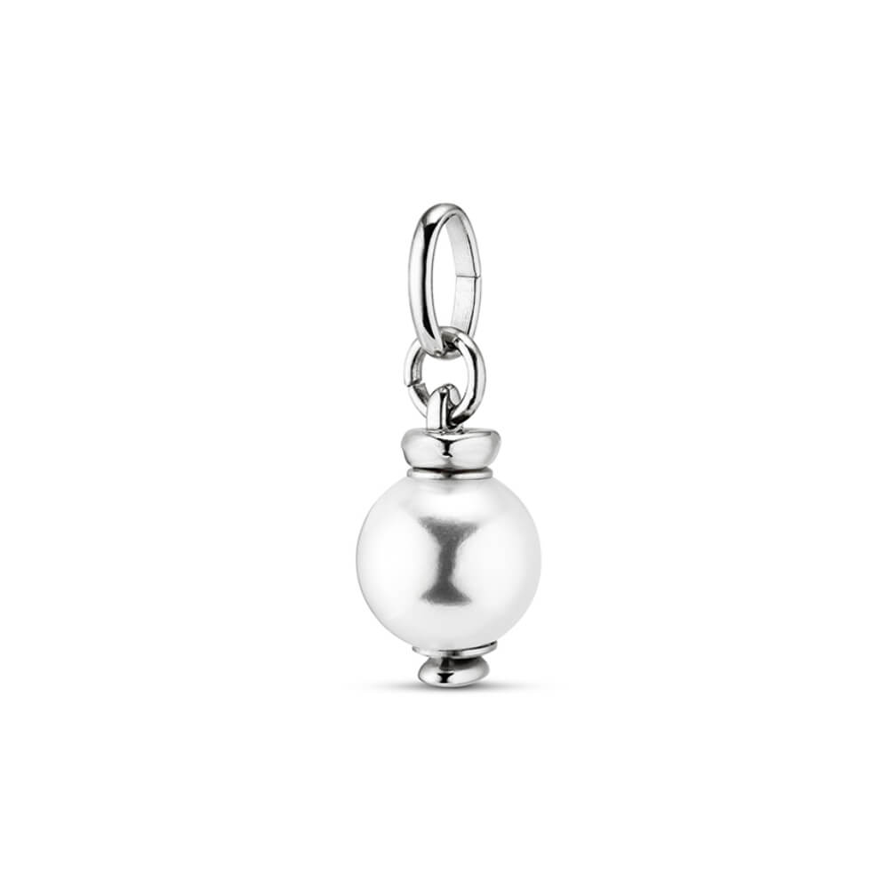 UNOde50 Sterling Silver - Plated White Pearl Charm - MococoUNOde50CHA0080BPLMTL0UCharms