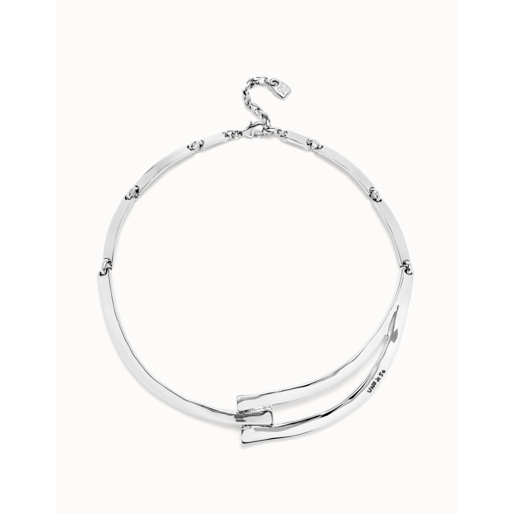 Unode50 Sterling Silver Sculpted Choker Necklace image