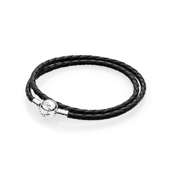 Pandora Moments Double Woven Leather B (590745CBK-D3)