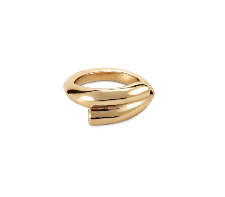 UNOde50 Gold Crossed Legs Ring