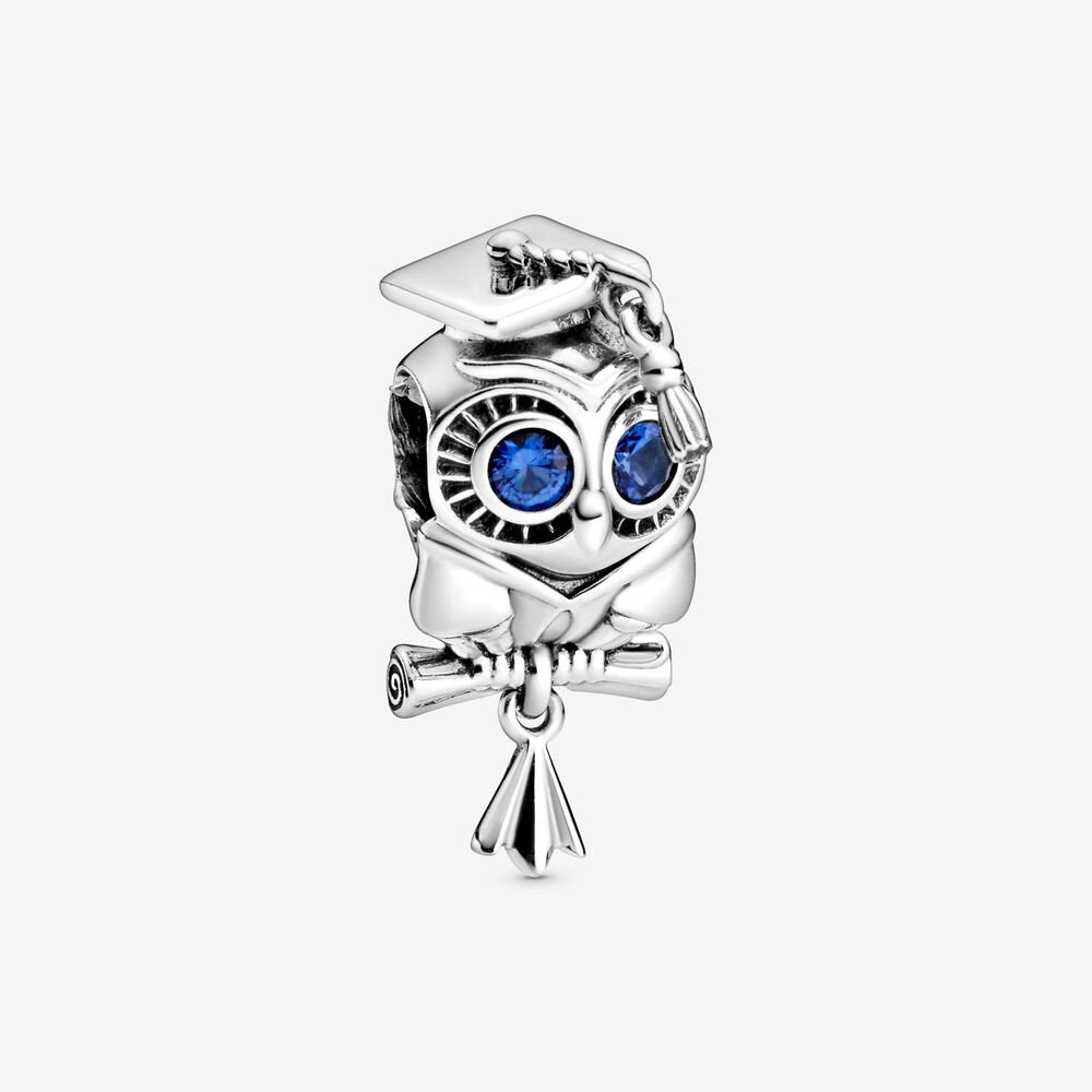 Pandora Silver Wise Owl Graduation Charm