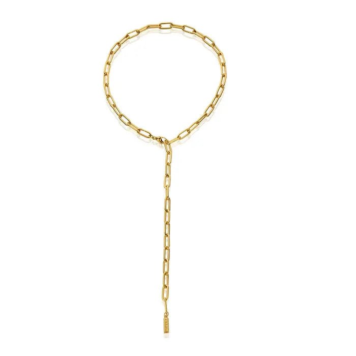 ChloBo Gold Medium Link Lariat Necklace - MococoChloBoCC - G - NE - 13 - S19507954797228Necklaces