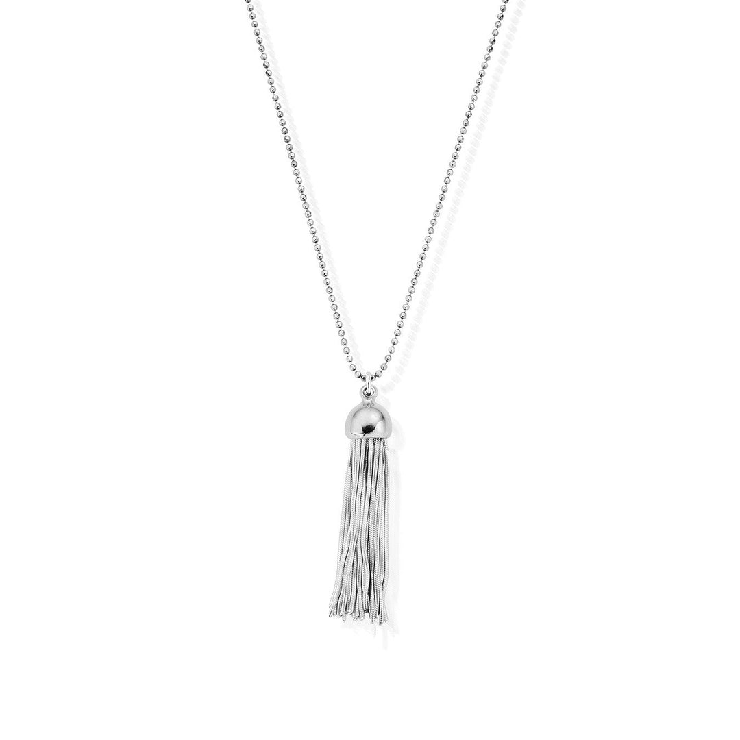 ChloBo Silver Cap Tassel Pendant Necklace - MococoChloBoSCDC211975060436641487Necklaces