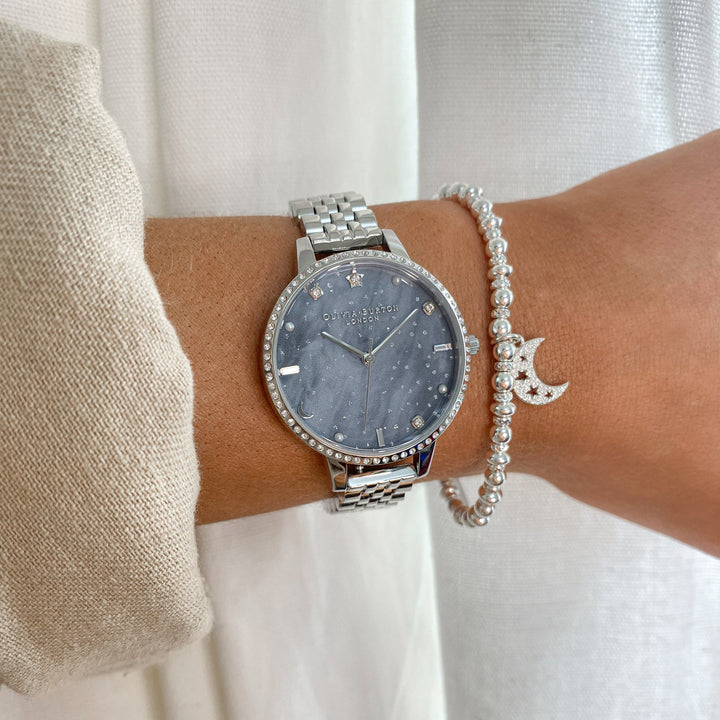 ChloBo Silver Didi Sparkle Starry Moon Bracelet - MococoChloBoSBDS30780754169355258Bracelets