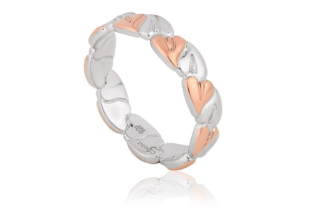 Clogau Silver and Rose Gold Tree of Life Leaves Ring - MococoClogau3STLR01/L5051537304210Rings