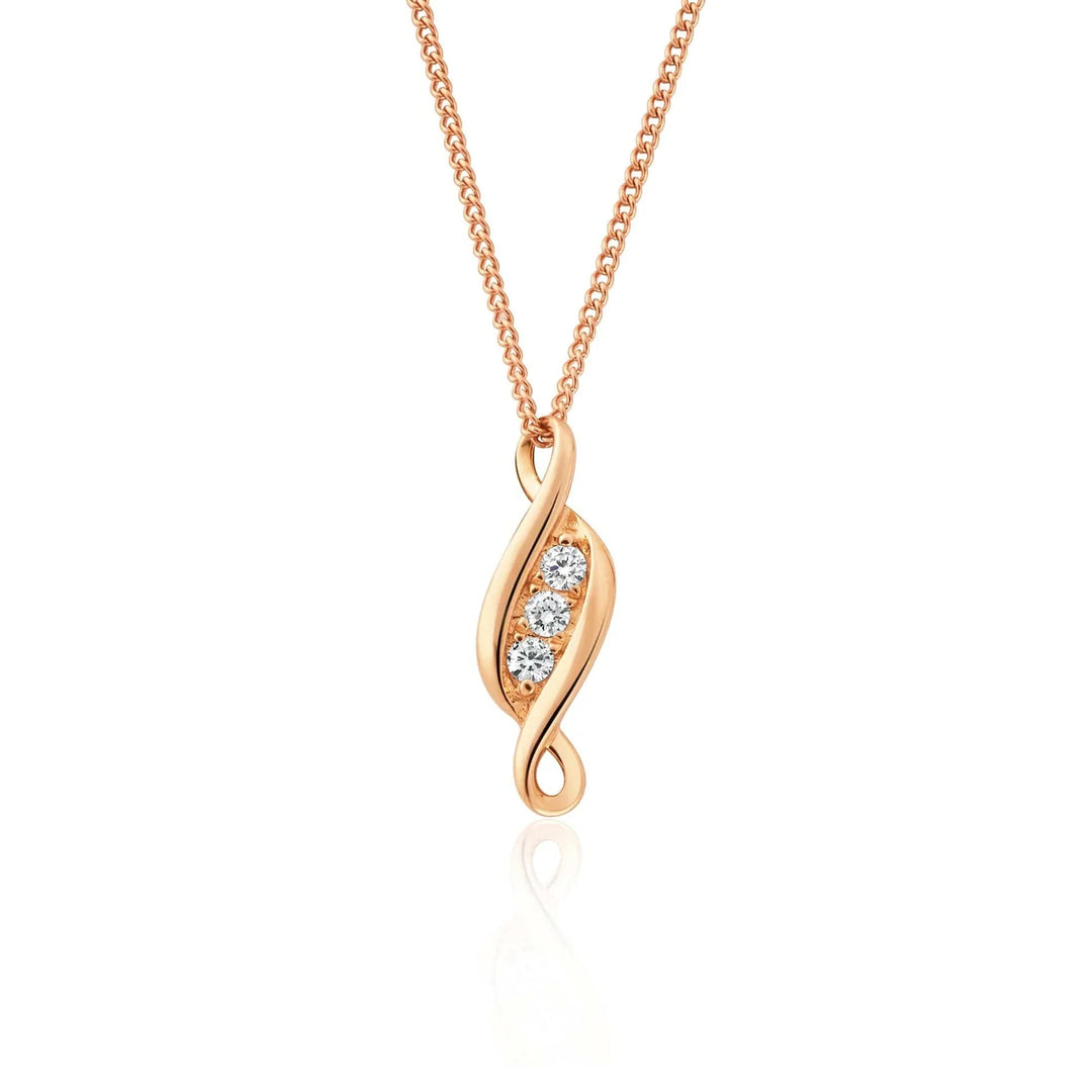 Clogau Solid Gold 1854 Past Present Future 18ct Gold Pendant - MococoClogau1854PPF03505051537379089Necklaces