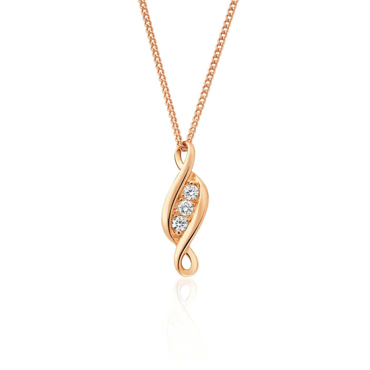 Clogau Solid Gold 1854 Past Present Future 18ct Gold Pendant - MococoClogau1854PPF03505051537379089Necklaces