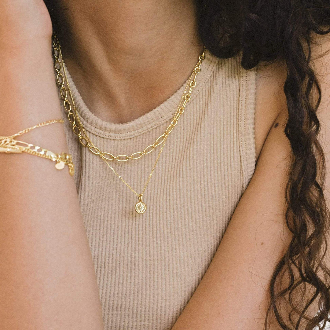 Daisy London Gold Plate Bloom Mini Pendant Necklace - MococoDaisy LondonDN01_GPNecklaces