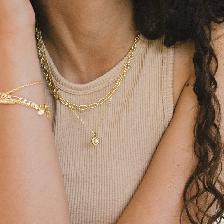 Daisy London Gold Plate Bloom Mini Pendant Necklace - MococoDaisy LondonDN01_GPNecklaces