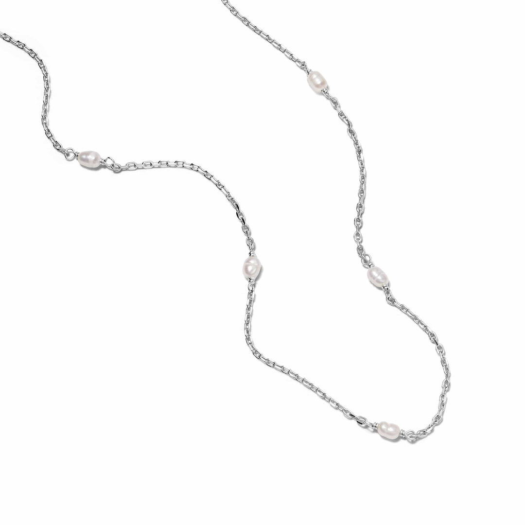 Daisy London Silver Treasures Seed Pearl Chain Necklace - MococoDaisy LondonTN05_SLVNecklaces