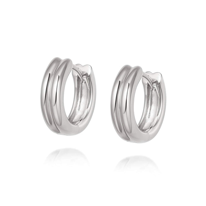 Daisy London Sterling Silver Meryl Huggie Hoop Earrings - MococoDaisy LondonHUG17_SLV5056104110959Earrings