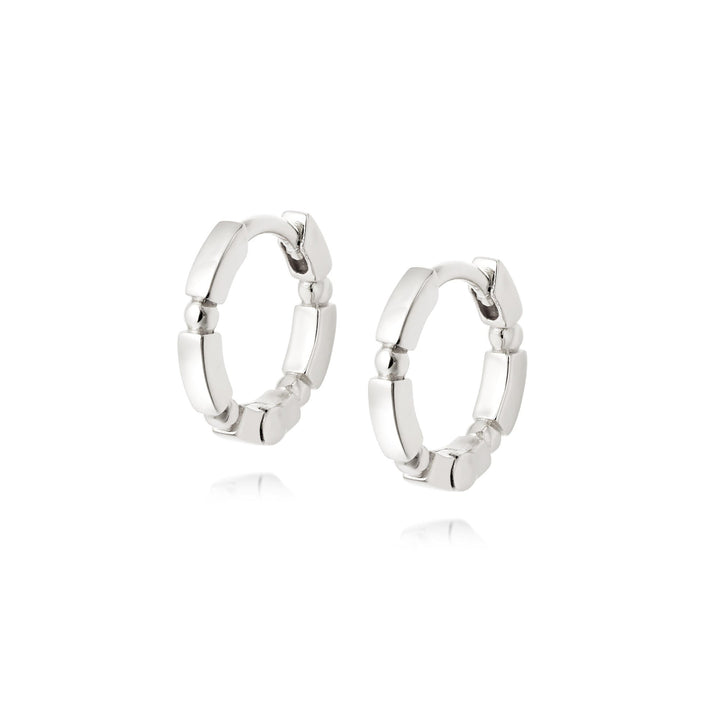 Daisy London Sterling Silver Stacked Huggie Hoops - MococoDaisy LondonEB8008_SLV5056104103951Earrings