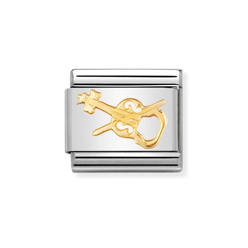 Nomination 18ct Gold Violin Instrument Classic Charm - MococoNomination030117/068033497011954Charms and Links