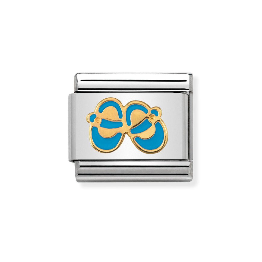 Nomination 18k Gold Classic Light Blue Shoes Charm - MococoNomination030242/388033497429698Charms and Links