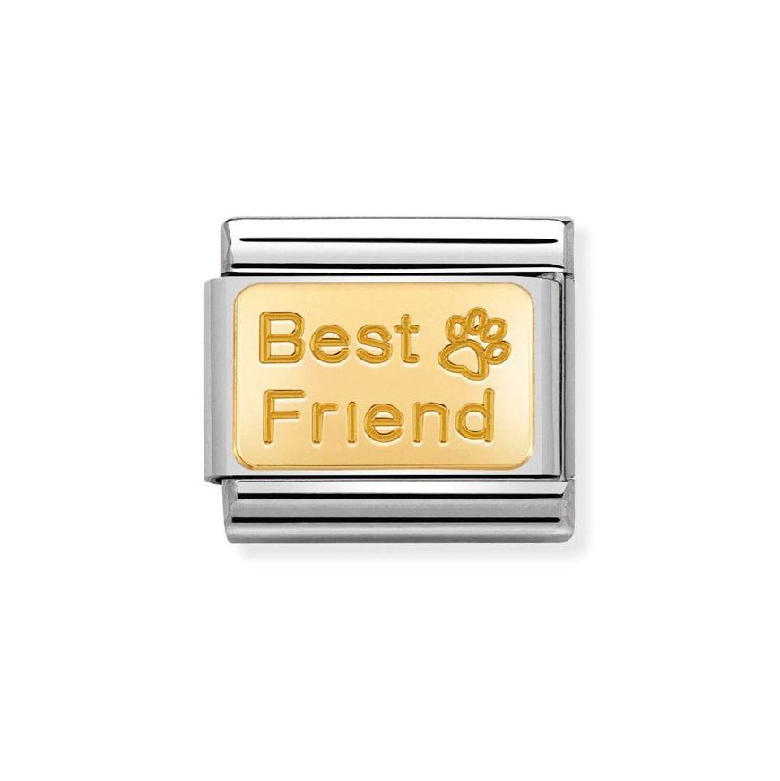 Nomination Classic 18ct Gold Best Friend Paw Print Charm - MococoNomination030121/508033497460783Charms and Links