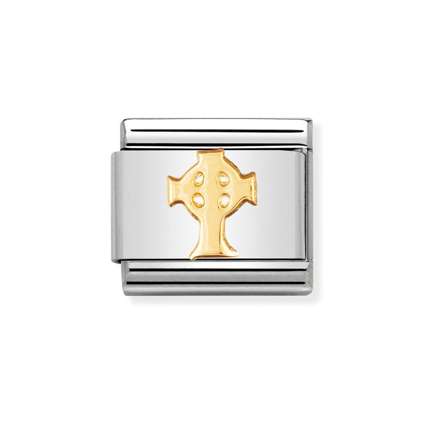 Nomination Classic 18ct Gold Celtic Cross Charm - MococoNomination030119/018033497012029Charms and Links