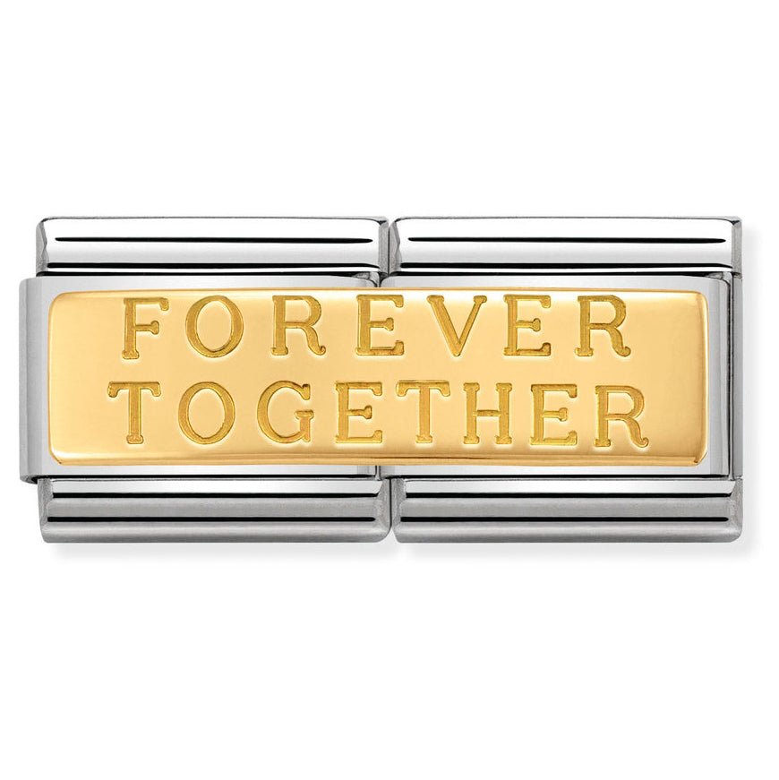 Nomination Classic 18ct Gold Double Forever Together Charm - MococoNomination030710/028033497412010Charms and Links