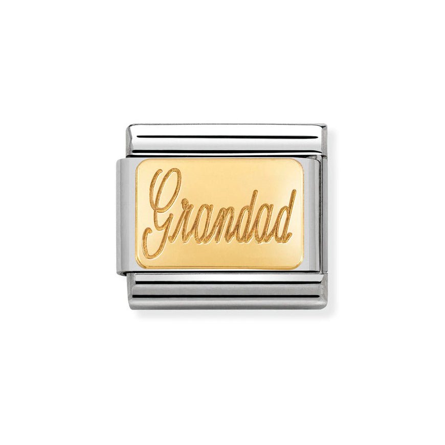 Nomination Classic 18ct Gold Grandad Charm - MococoNomination030121/288033497409089Charms and Links