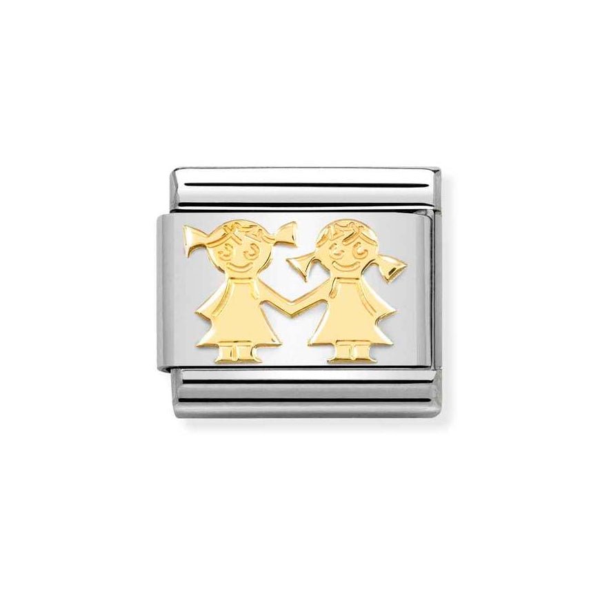 Nomination Classic 18k Gold Sisters Charm - MococoNomination030162/678033497522160Charms and Links