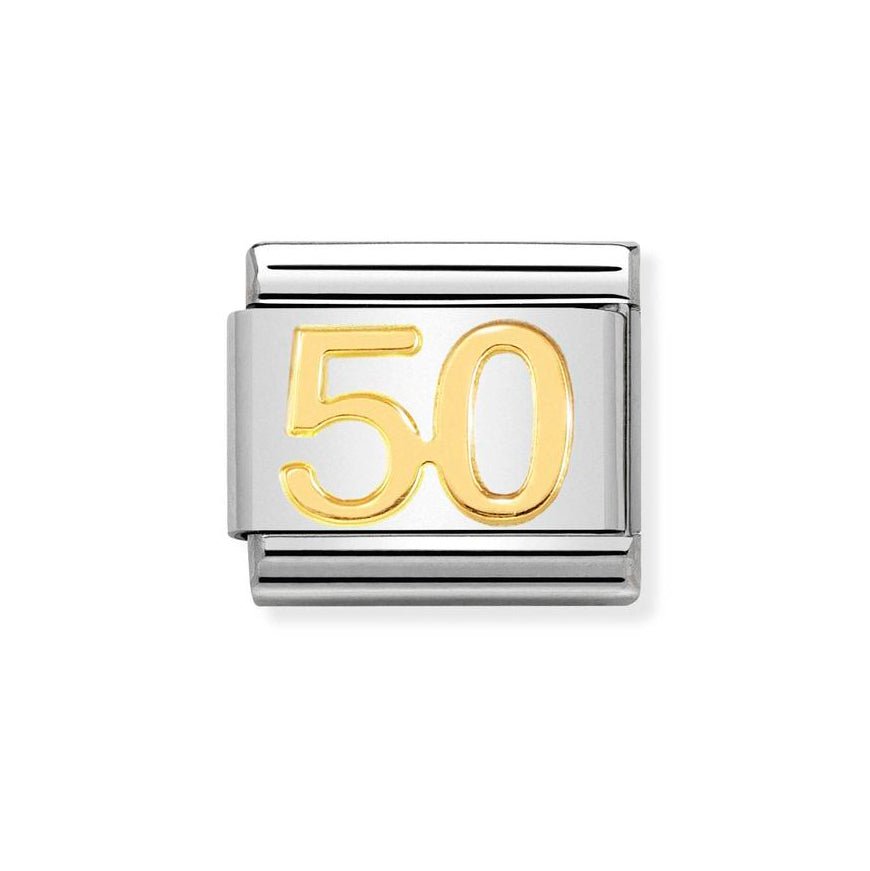 Nomination Classic Gold Number 50 Charm - MococoNomination030109/428033497459107Charms and Links