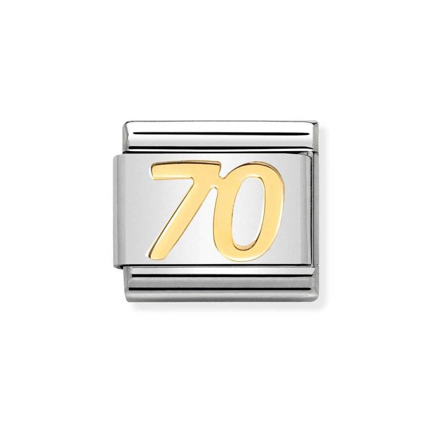 Nomination Classic Gold Number 70 Charm - MococoNomination030109/388033497452986Charms and Links